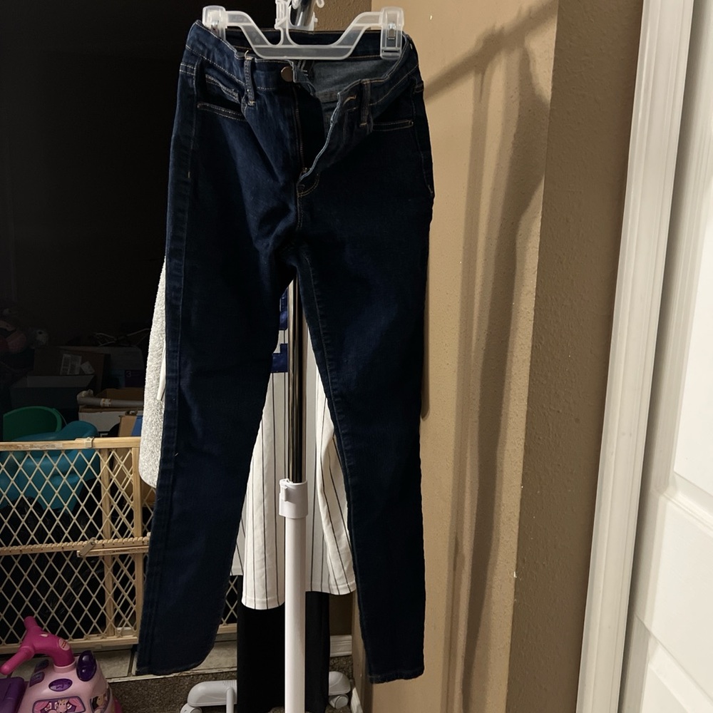 Forever 21 Dark Blue Skinny Jeans